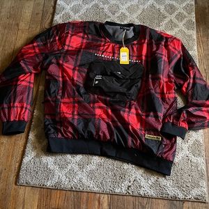Men 2x plaid shirt